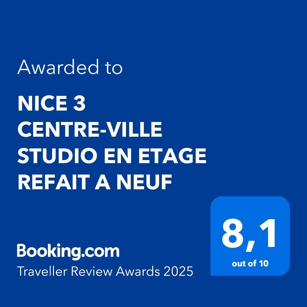 Nice 3 Centre-Ville Studio En Etage Refait A Neuf Apartmán
